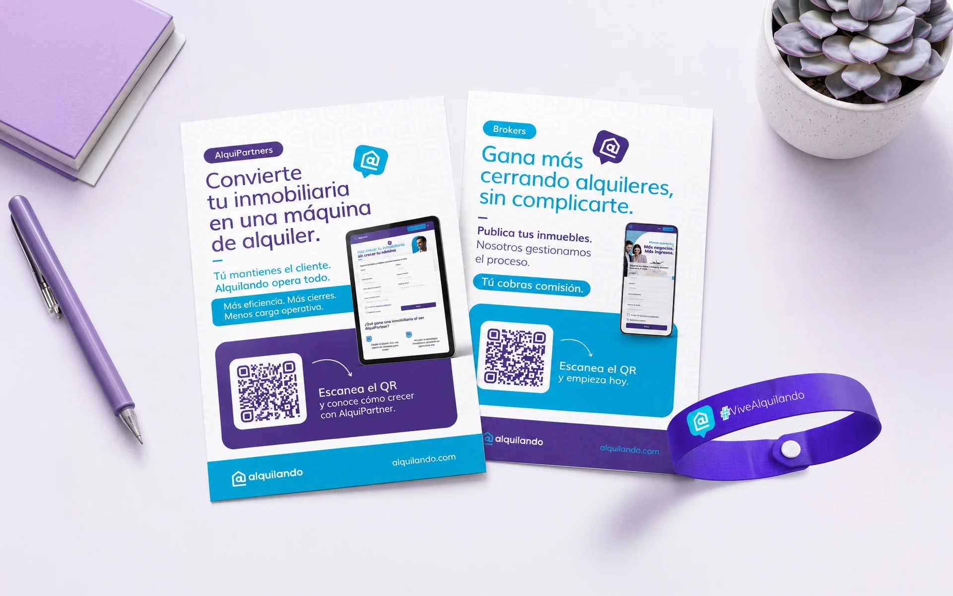 Alquilando — flyers