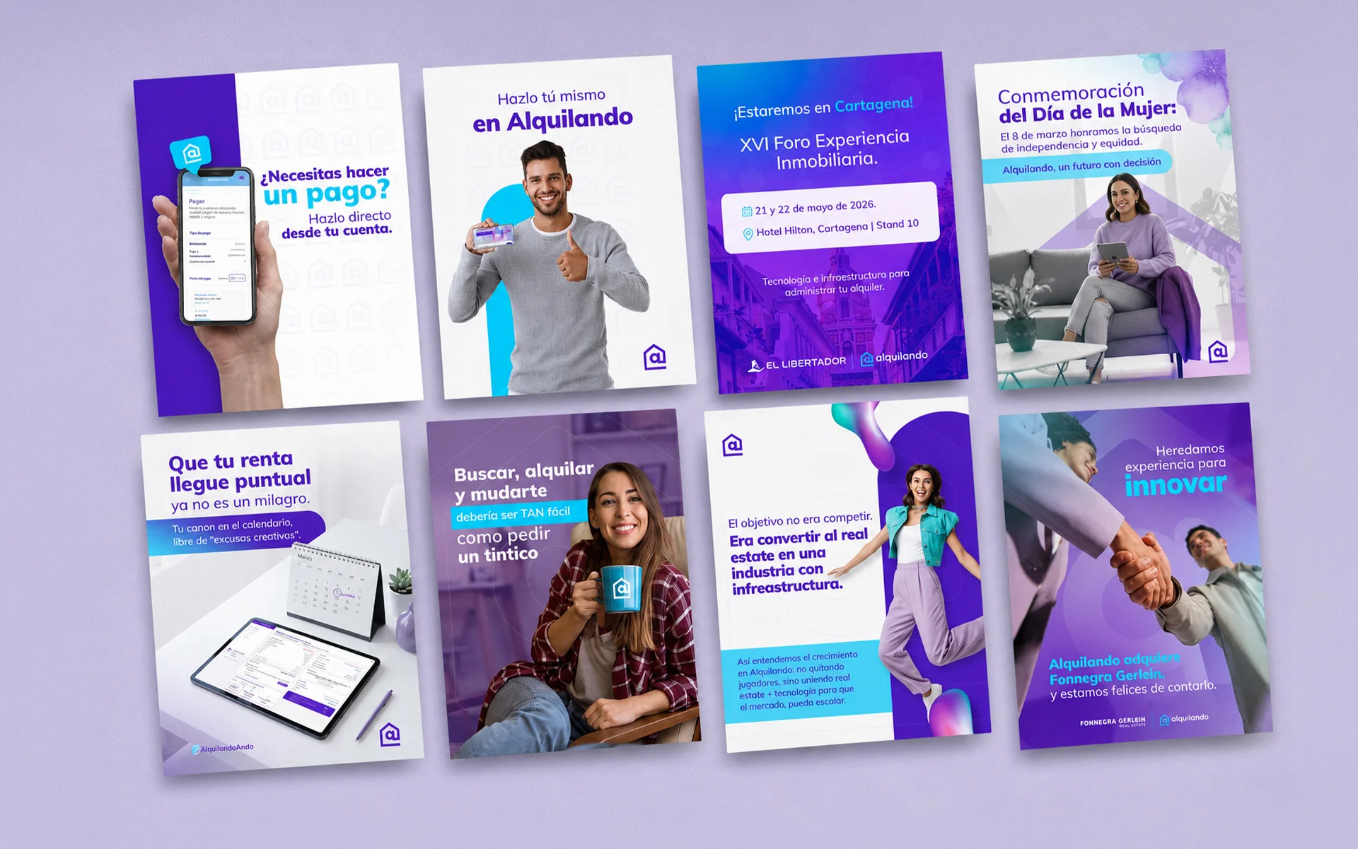 Alquilando — pieza de redes sociales