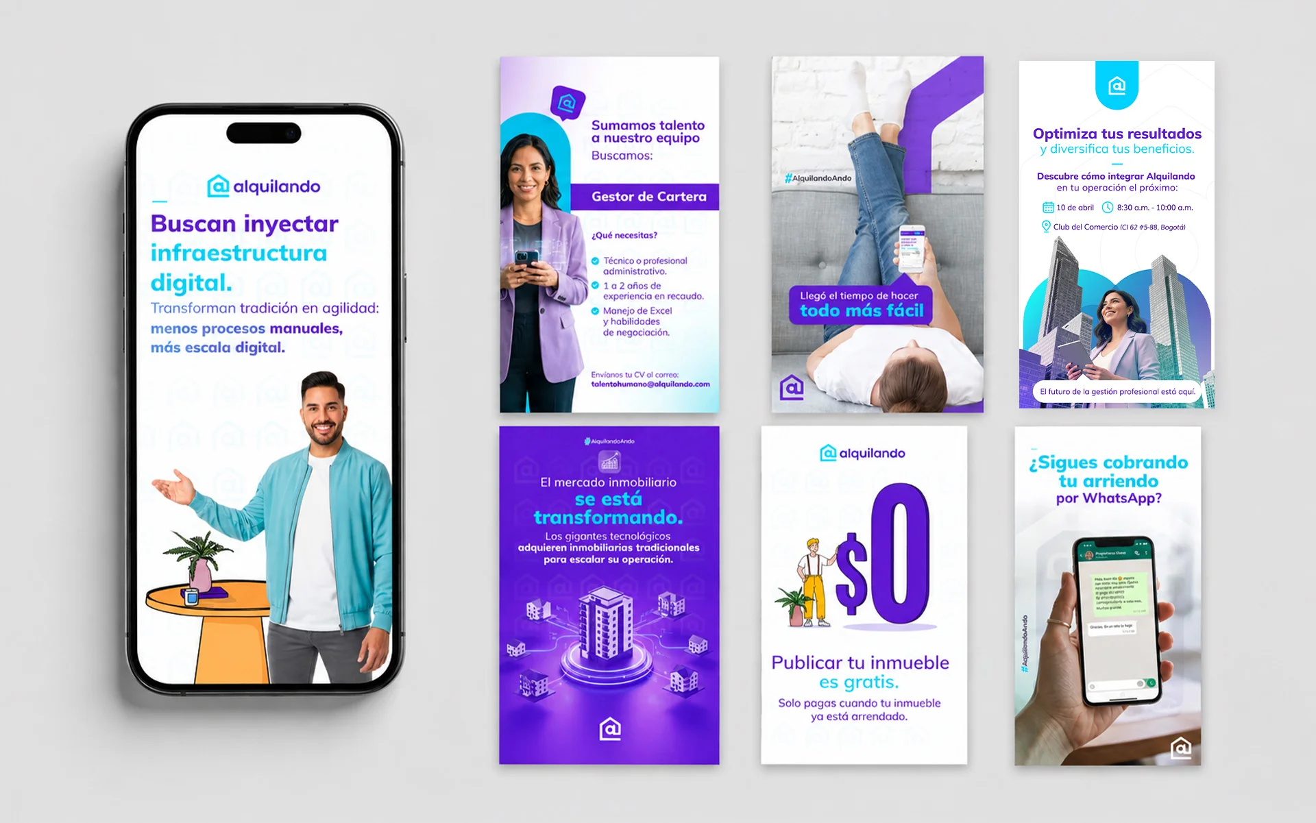 Alquilando — pieza de redes sociales