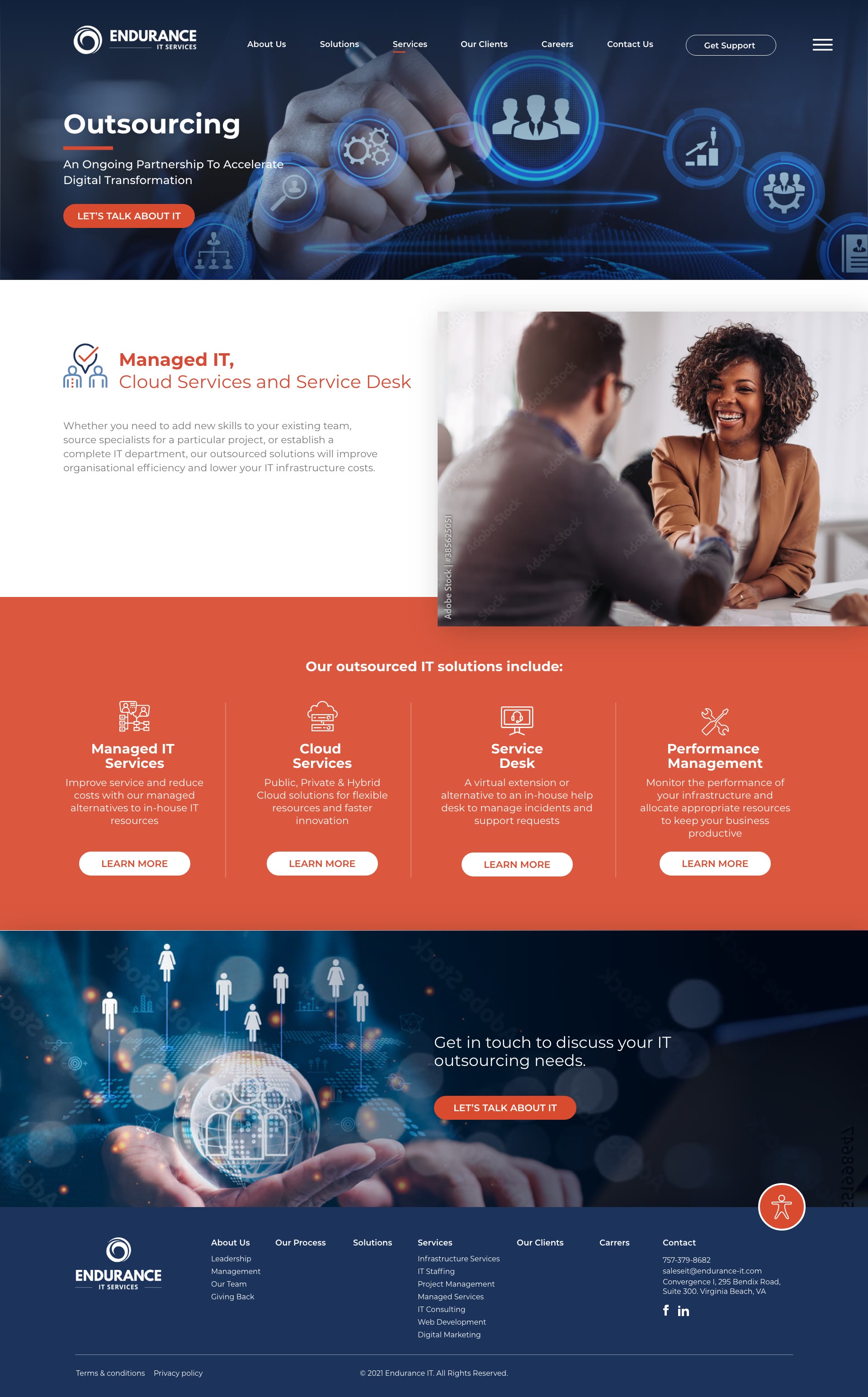 Endurance — Outsourcing, versión desktop