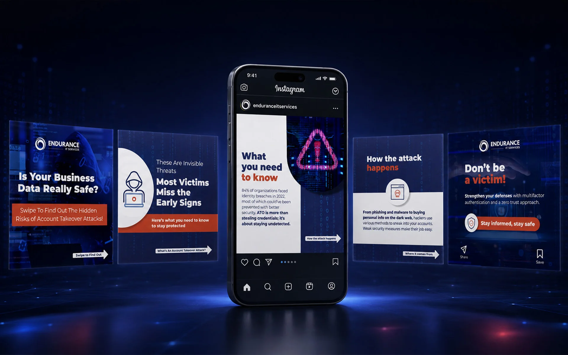 Endurance — piezas de redes sociales