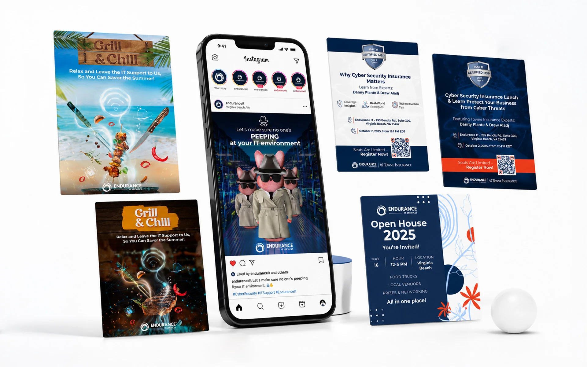 Endurance — piezas de redes sociales