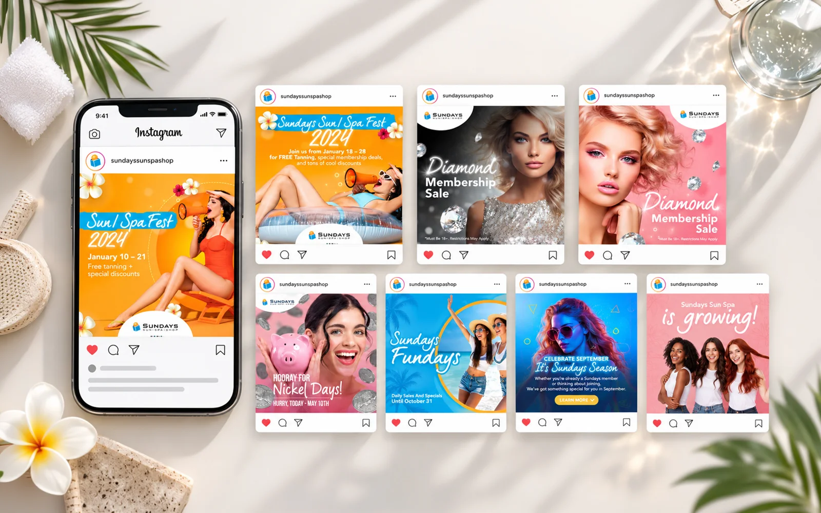 Sundays — piezas de redes sociales